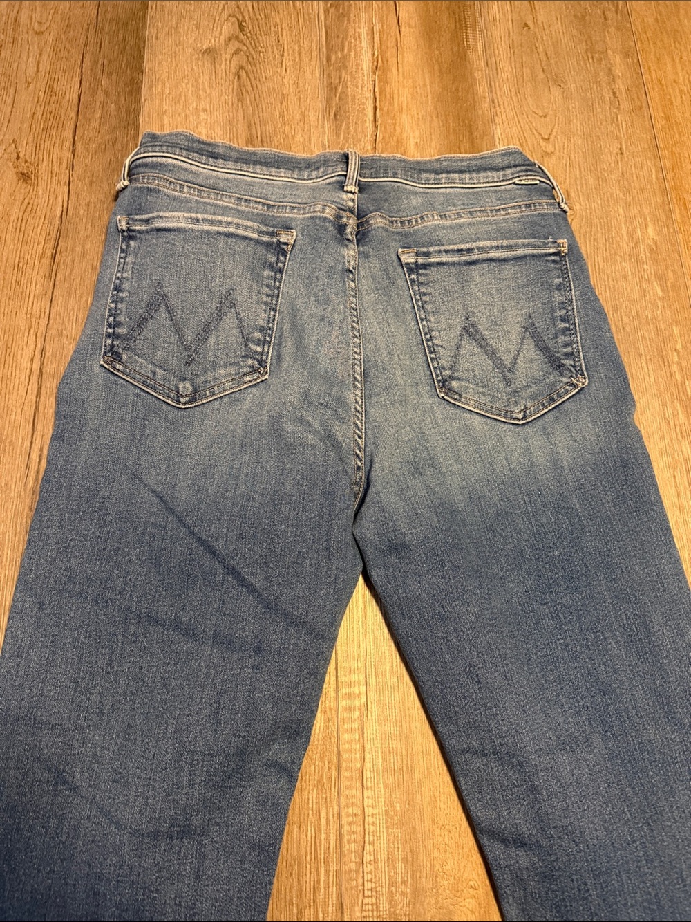 MOTHER The Tomcat Straight-Leg Jeans in Light Blue Wash